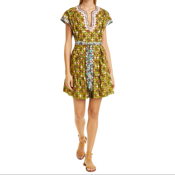 SALONI Dresses & Skirts - SALONI Ashley Floral Print Cotton Babydoll Minidress (4)